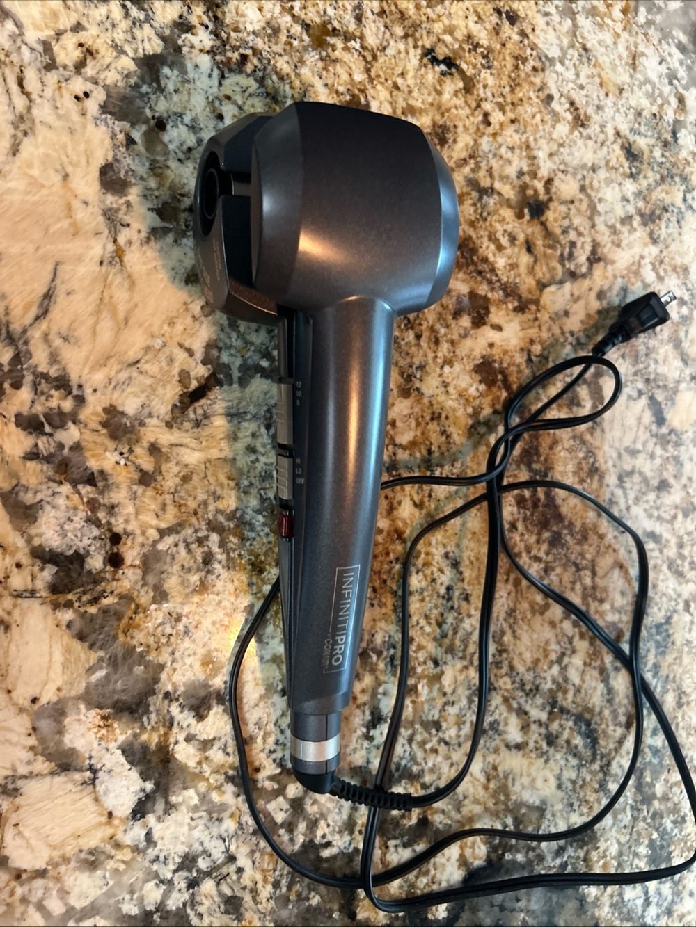 Infiniti Pro by Conair Curl Secret Auto Hair Curler Iron Model CD203NN Dark Gray